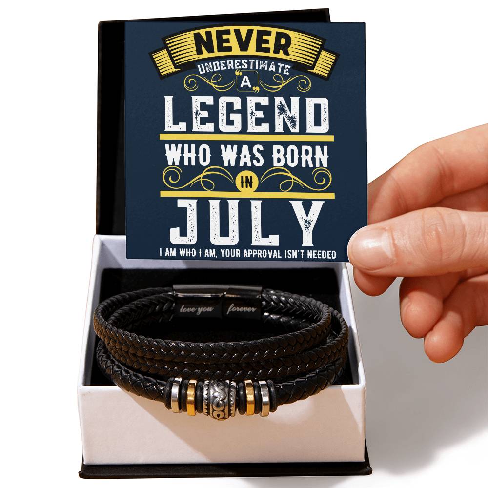 July Legend Love Bracelet - Love You Forever Bracelet