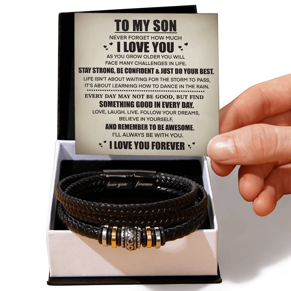 To My Son - I Love You Forever Gifting Set - Love You Forever Bracelet