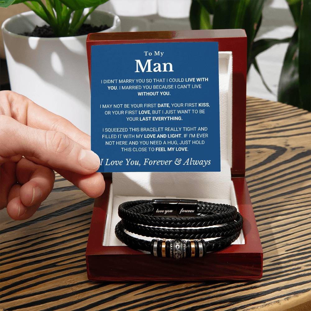 To My Man - Without You - Bracelet - Love You Forever Bracelet