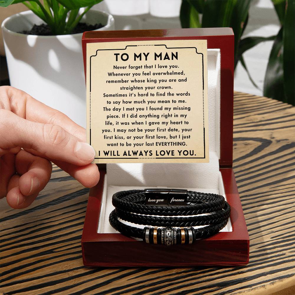 To My Man - Love You Forever - Bracelet - Love You Forever Bracelet