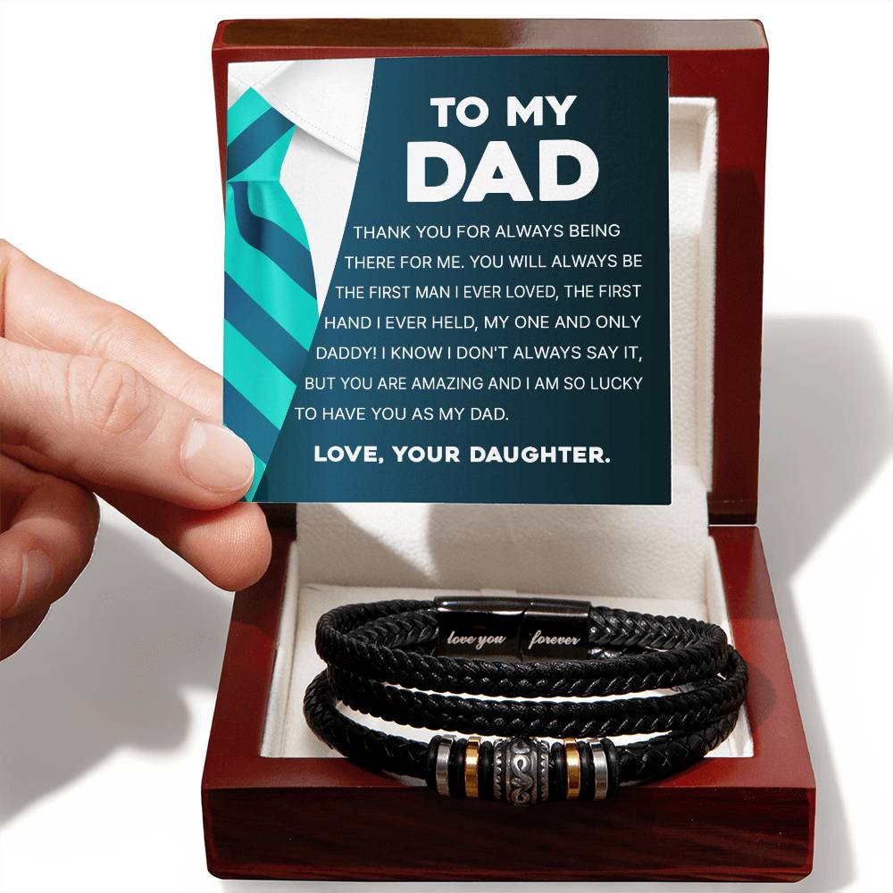To My Dad - You Are Amazing Men's Love You Forever Bracelet - Love You Forever Bracelet
