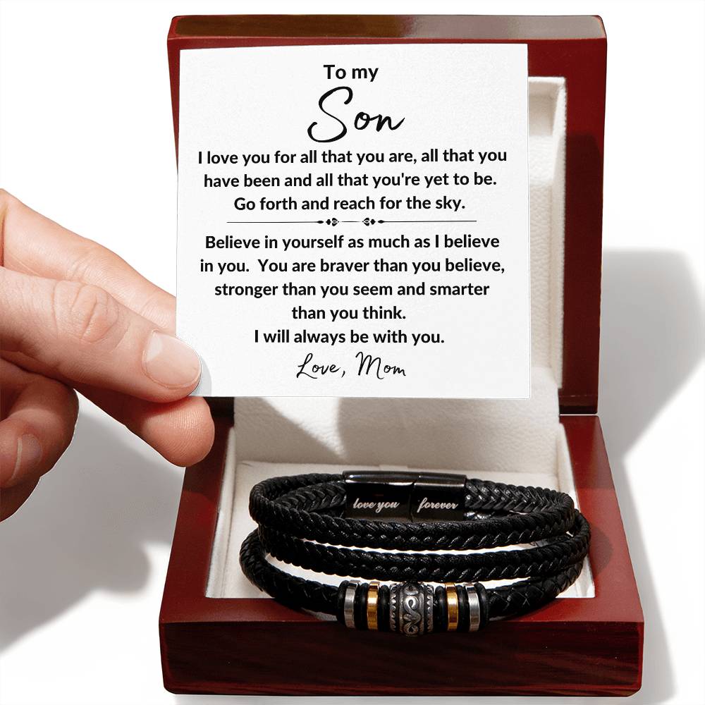 To My Son All That You Are Love You Forever Bracelet - Love You Forever Bracelet