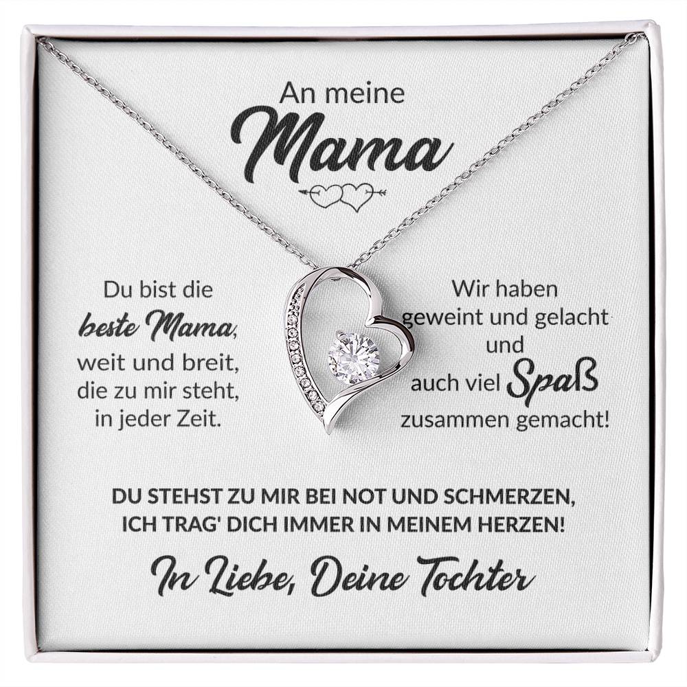 Beste Mama Von Tochter - Herzkette Forever Love Necklace