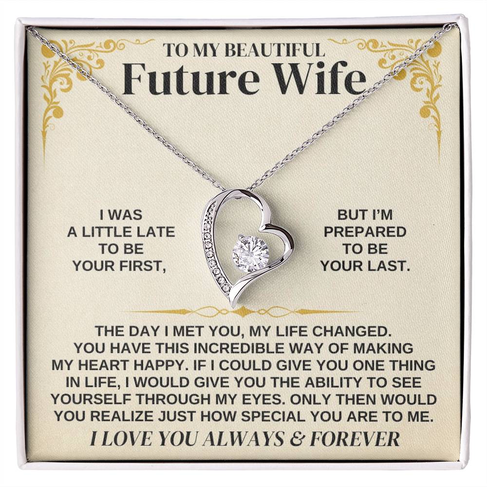 To My Future Wife - Forever Love Necklace Gift Set - Forever Love Necklace