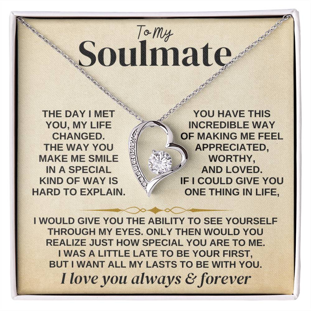 To My Soulmate - Forever Love - Gift Set - Forever Love Necklace
