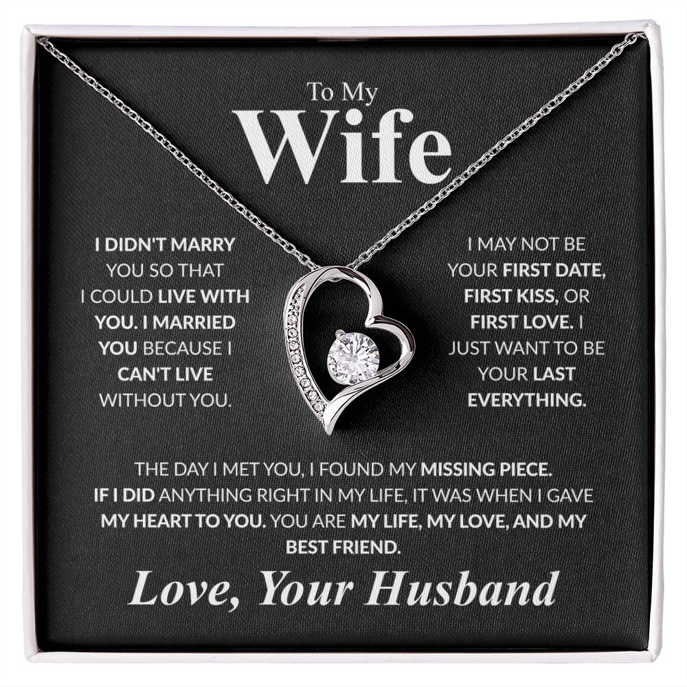 To My Wife Forever Love Necklace