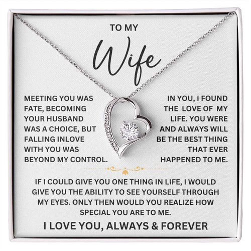 To My Wife - Forever Love Necklace Gift - Forever Love Necklace