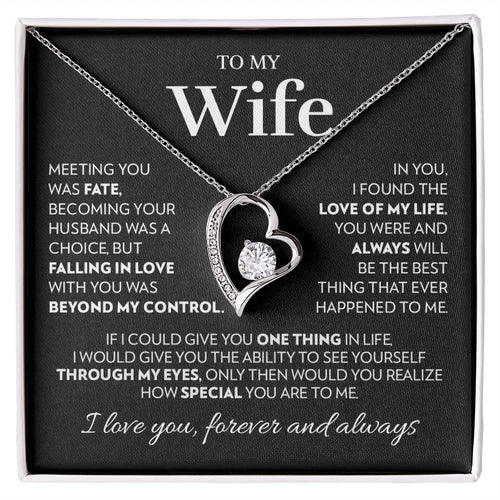 Gift For Wife - Love Of My Life - White Forever Love Necklace Forever Love Necklace