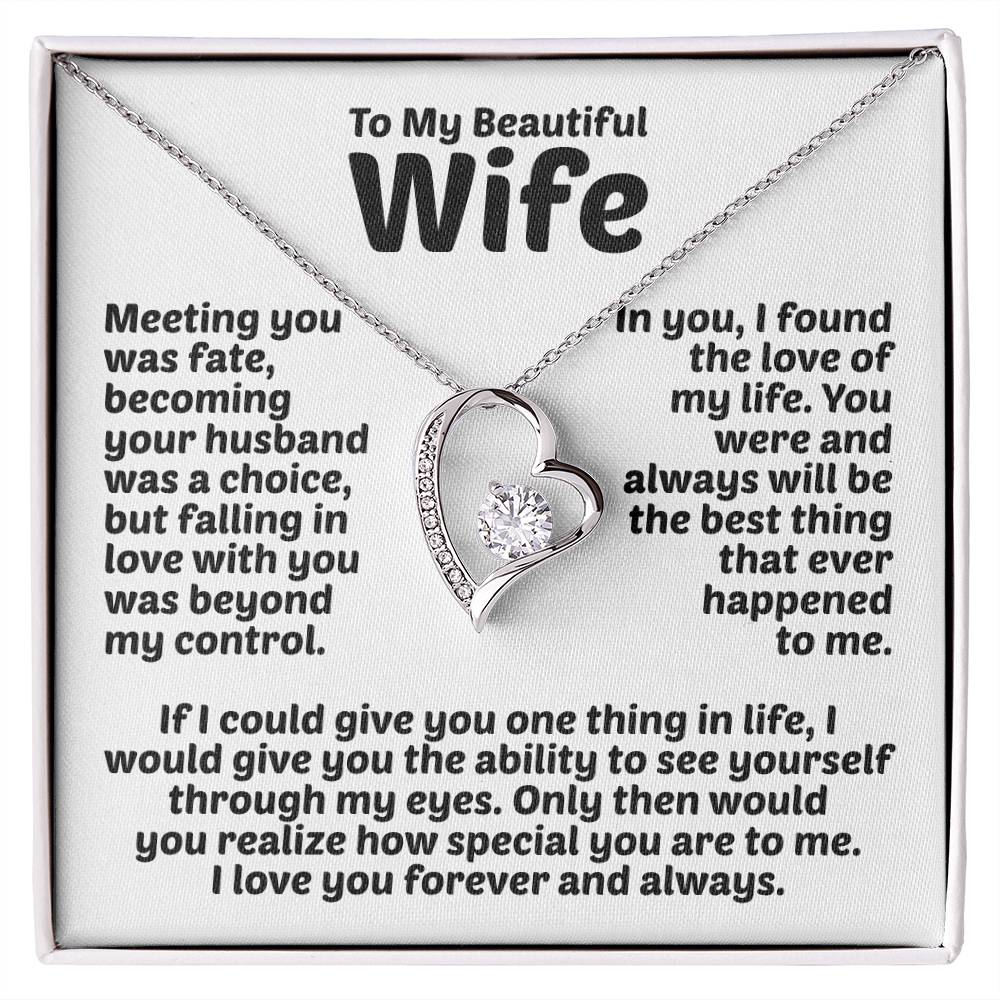 Wife Necklace Forever Love Forever Love Necklace