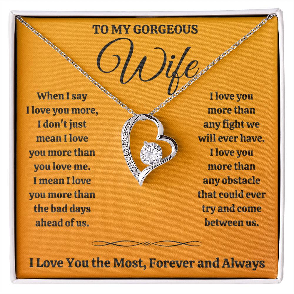 Wife Most Forever Love Necklace