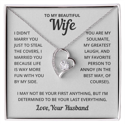 Heart Necklace - Fun With Wife Forever Love Necklace
