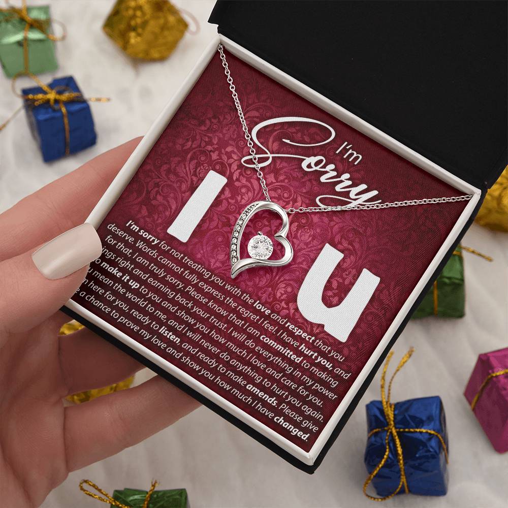 I'M Sorry, I Love You - Forever Love Necklace Forever Love Necklace