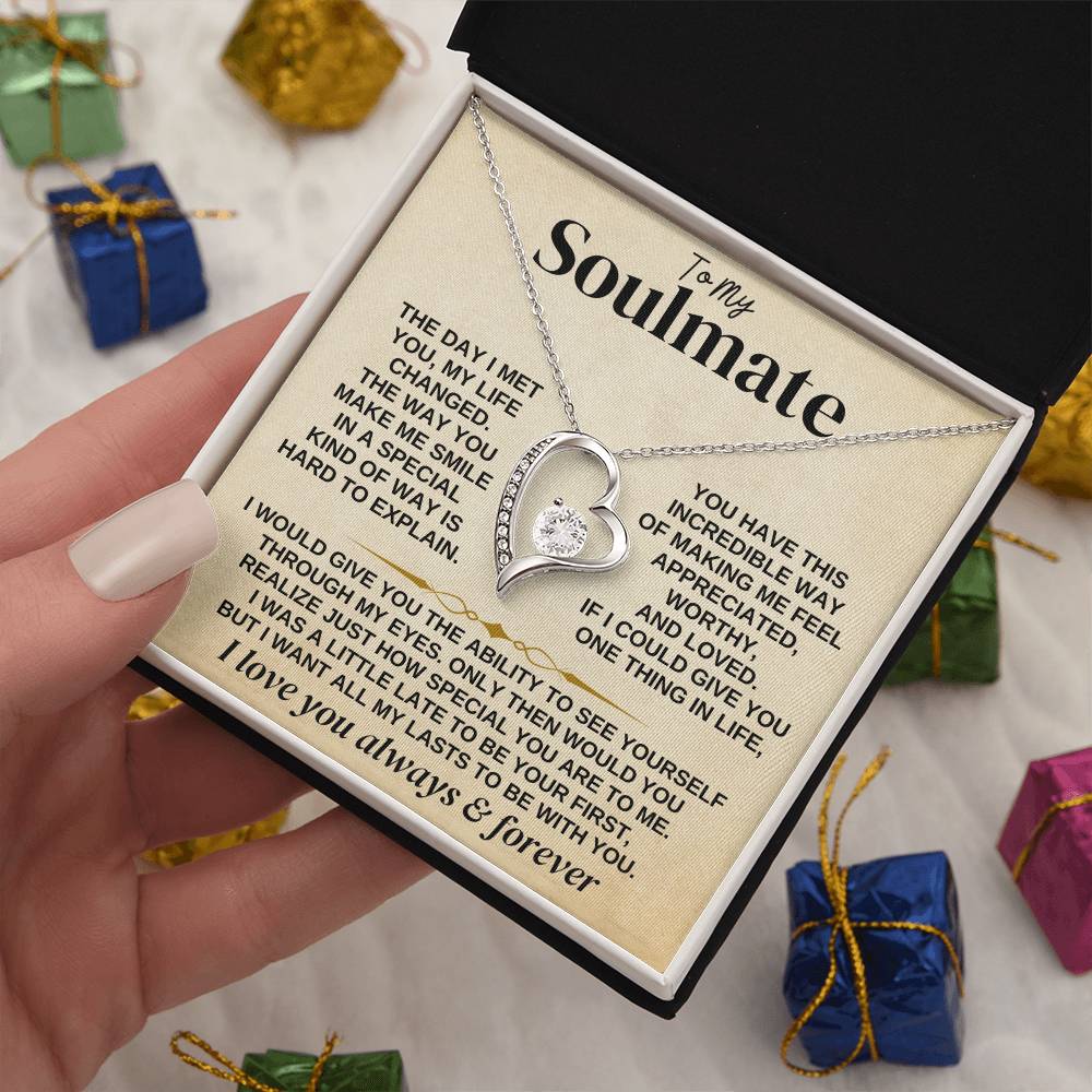 To My Soulmate - Forever Love - Gift Set - Forever Love Necklace