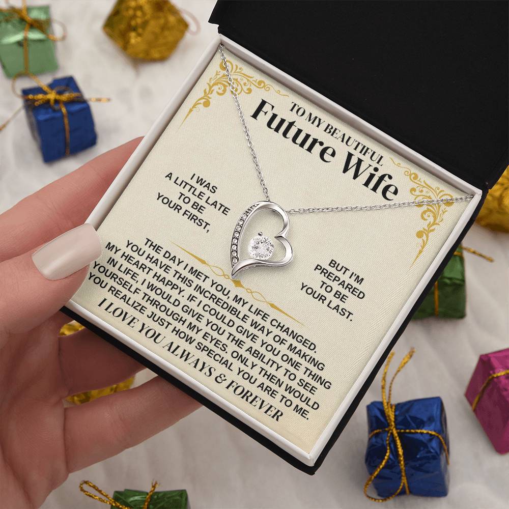 To My Future Wife - Forever Love Necklace Gift Set - Forever Love Necklace