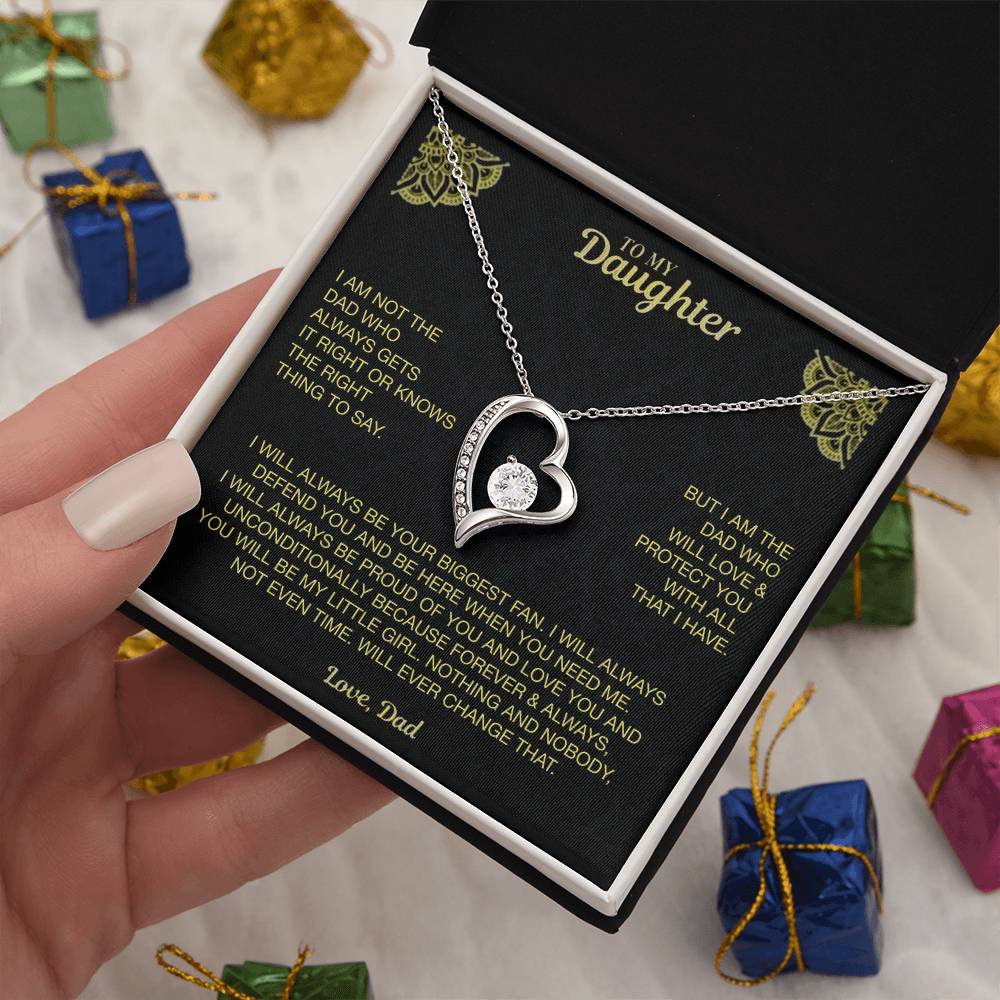 My Dearest Daughter Necklace Forever Love Necklace
