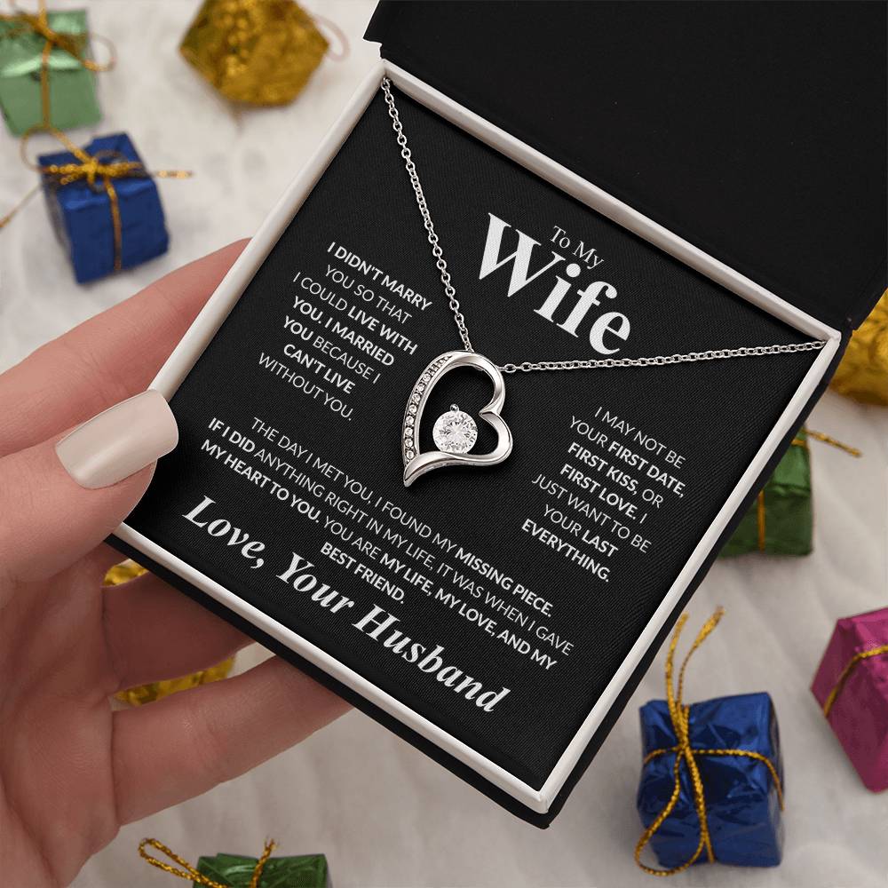 To My Wife Forever Love Necklace