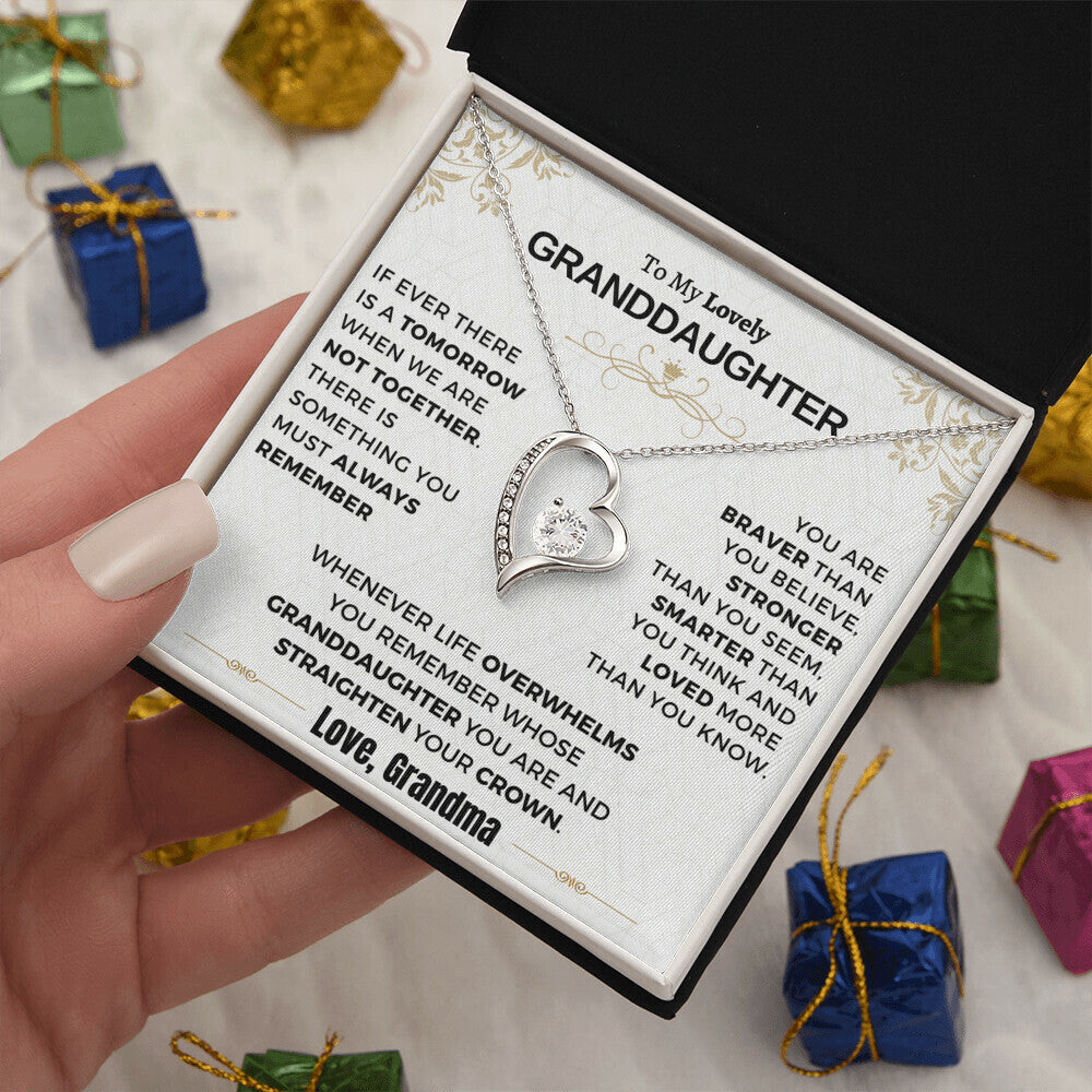 Gift For Granddaughter - Loved More Than You Know Forever Love Necklace