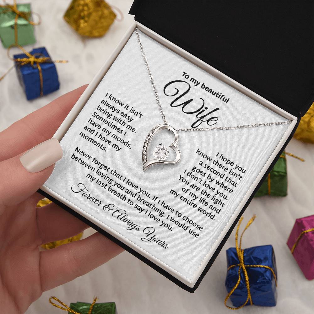 The Light Of My Life To My Wife Necklace Forever Love Necklace