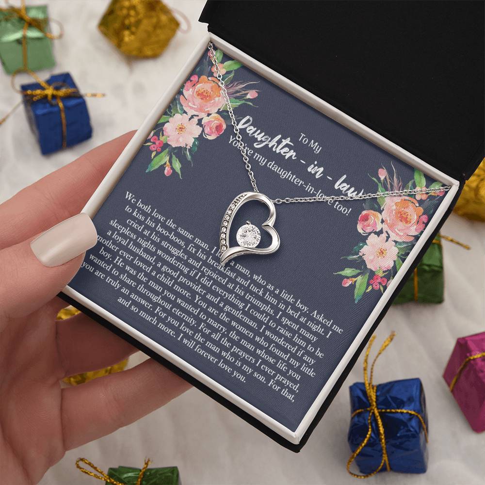 To My Daughter In Law Forever Love Necklace