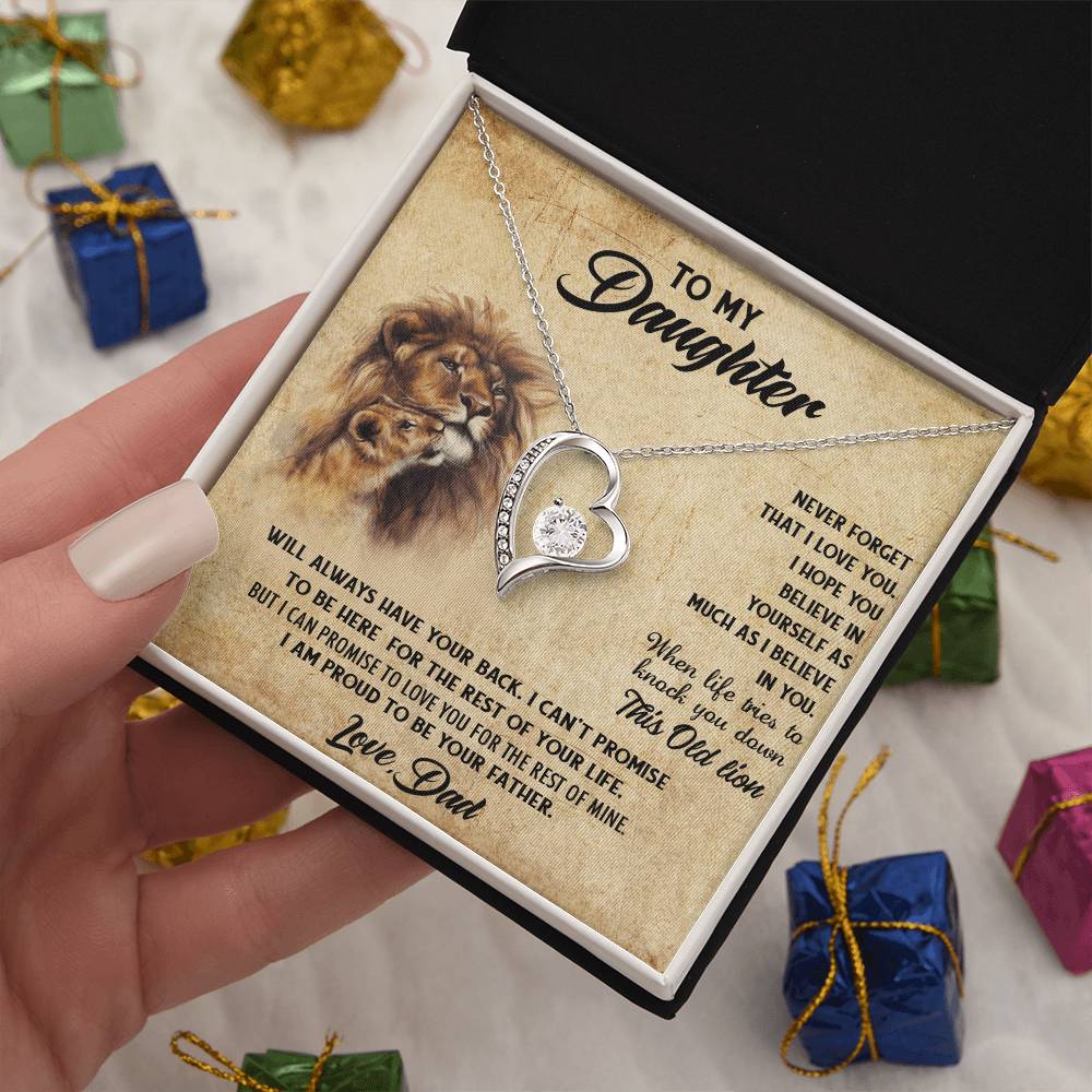 To My Daughter Necklace Father Daughter Necklace Father To Daughter Christmas Gift From Dad Bonus Daughter Necklace Gifts From Dad Forever Love Necklace