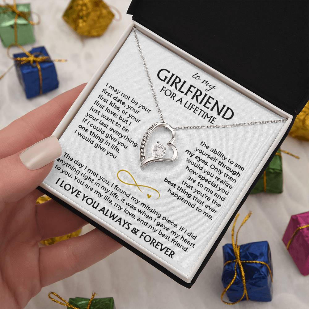 To My Girlfriend - Forever Love Gift Set - Ss577V2 Forever Love Necklace