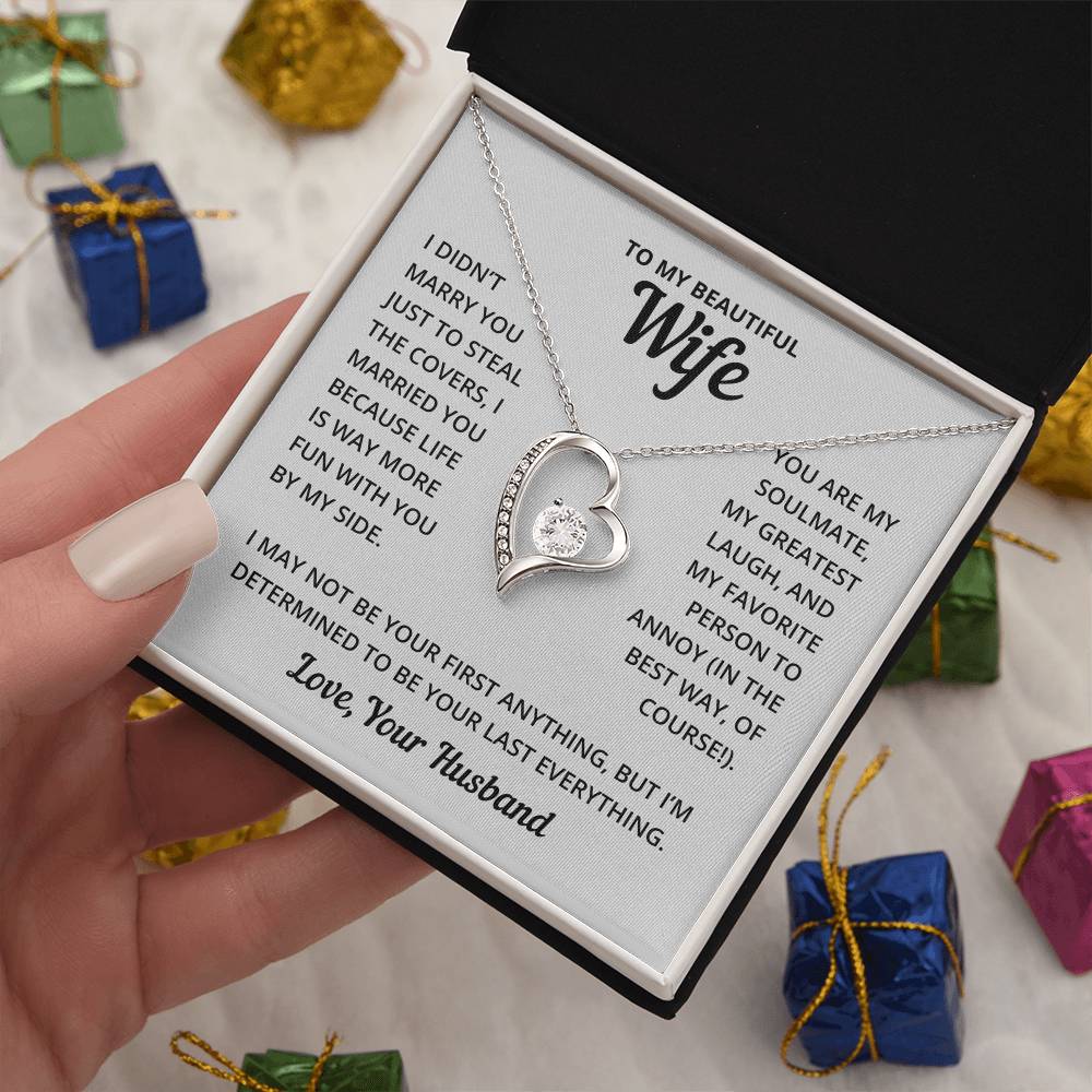 Heart Necklace - Fun With Wife Forever Love Necklace