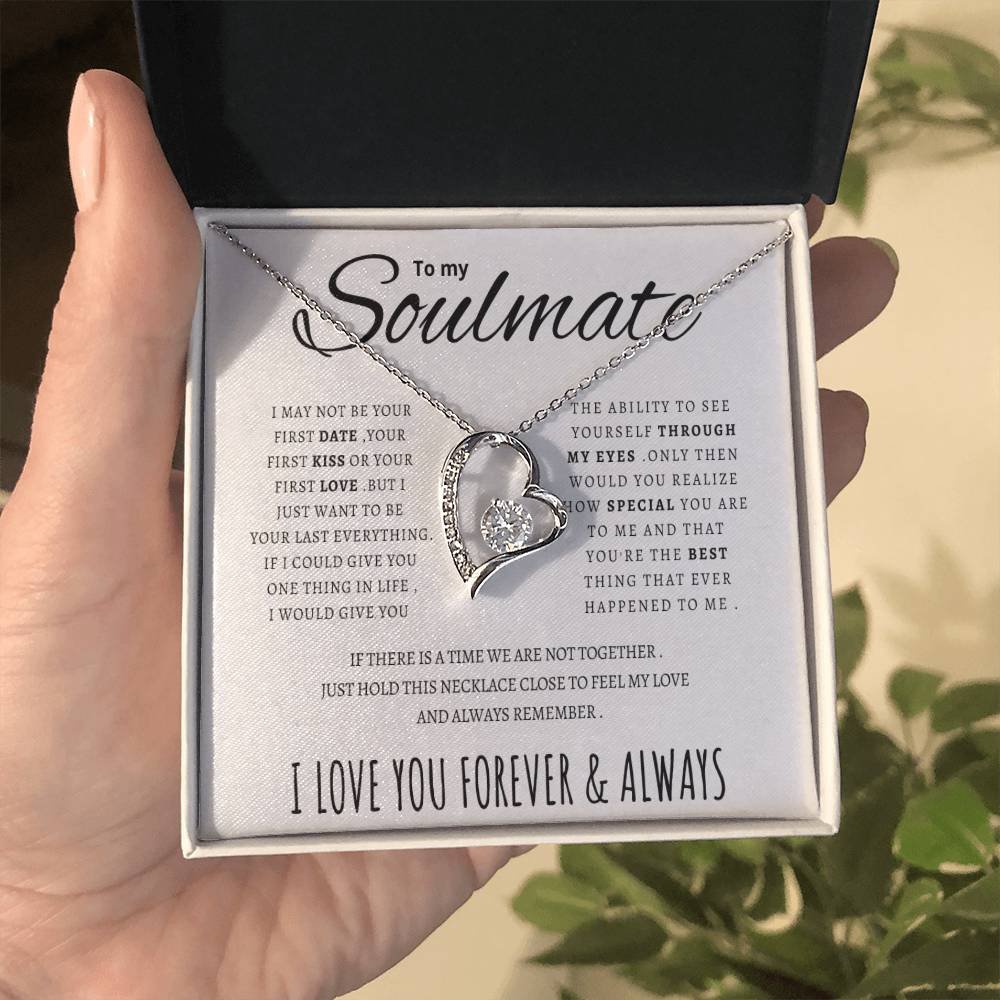 To My Soulmate Forever Love Necklace Forever Love Necklace