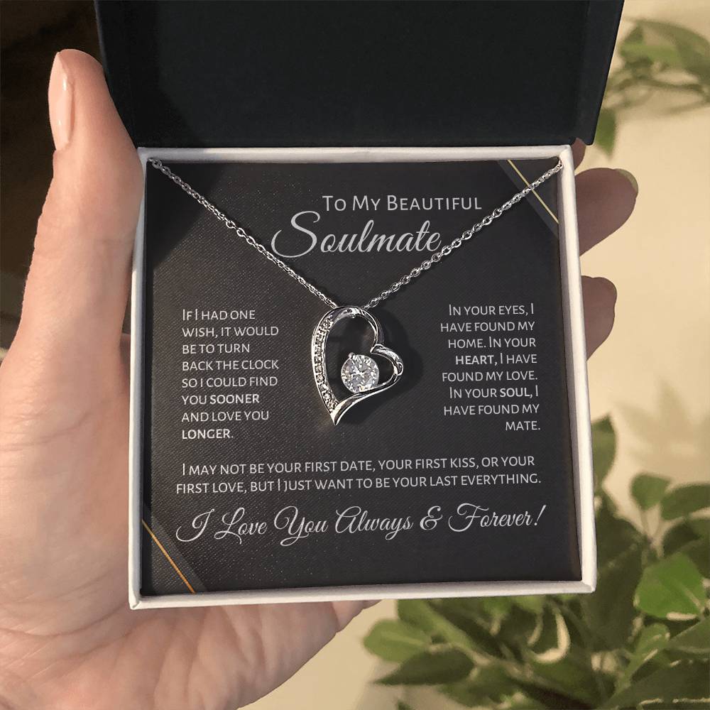 To My Beautiful Soulmate - First Date - P1B Forever Love Necklace