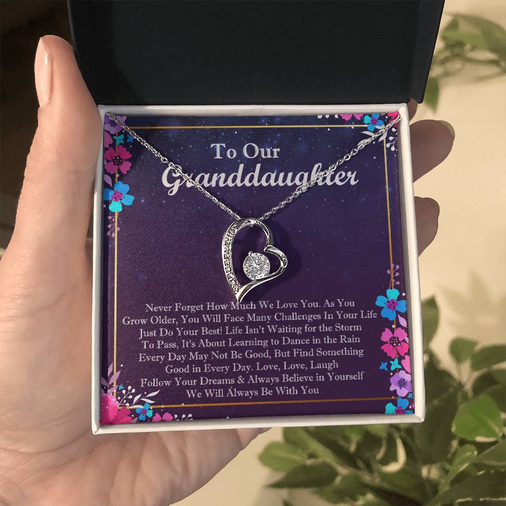 To Our Granddaughter Forever Love Forever Love Necklace