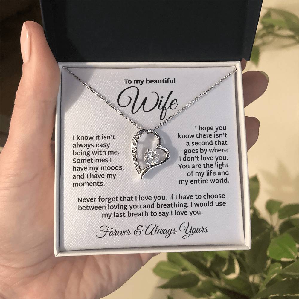 The Light Of My Life To My Wife Necklace Forever Love Necklace