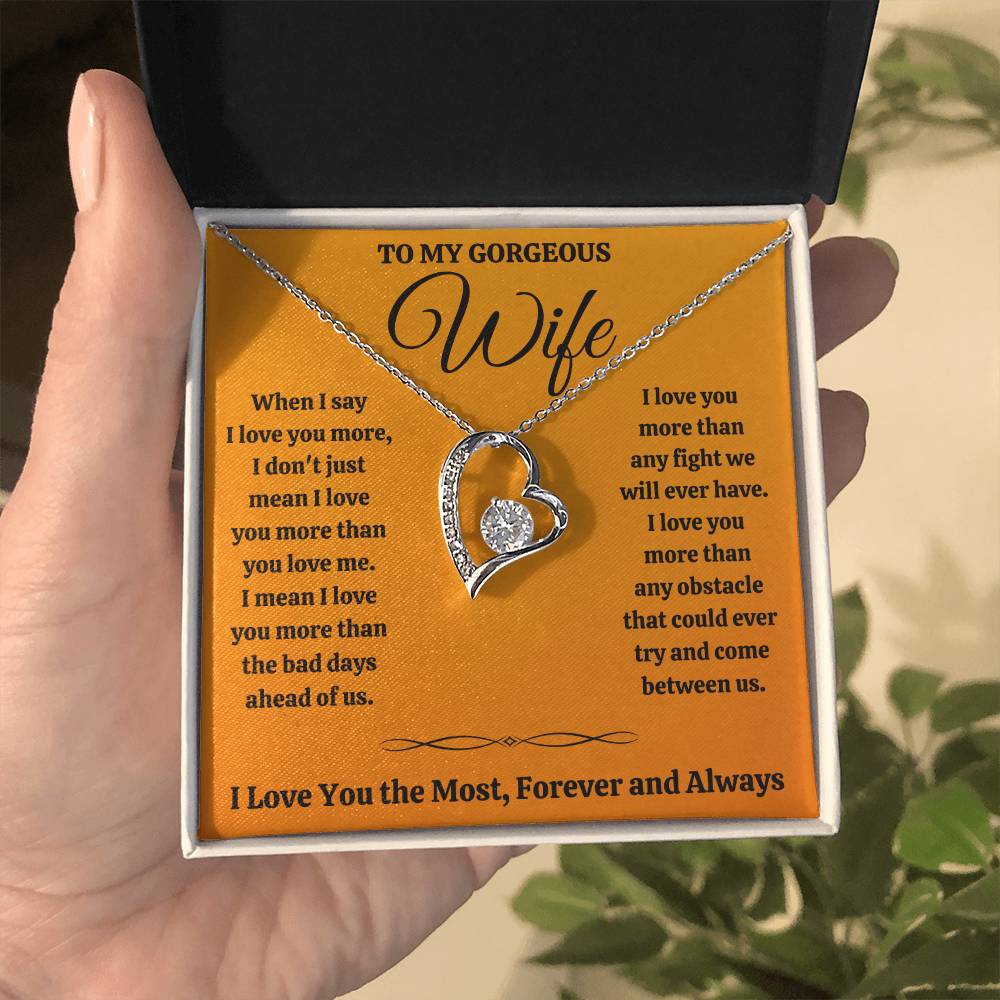 Wife Most Forever Love Necklace
