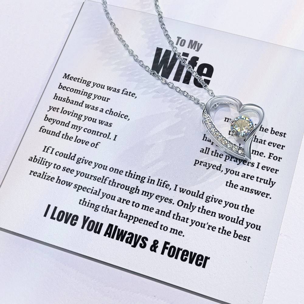 Wife Forever Love Necklace Meeting You Was Fate Perfect Gift For Her! Forever Love Necklace