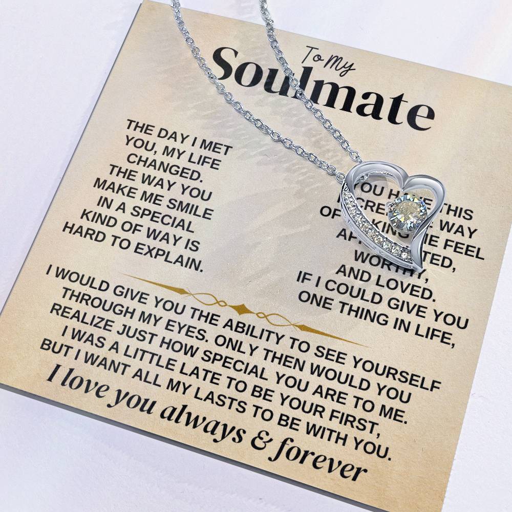 To My Soulmate - Forever Love - Gift Set - Forever Love Necklace