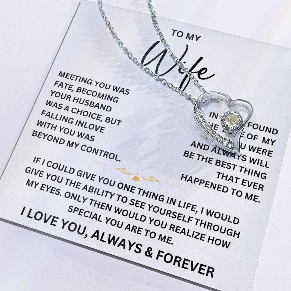 To My Wife - Forever Love Necklace Gift - Forever Love Necklace