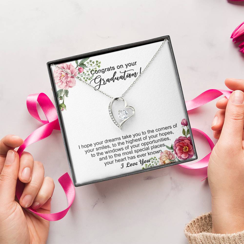 Graduation Gift For Girls Graduation Day Necklace 1 Forever Love Necklace
