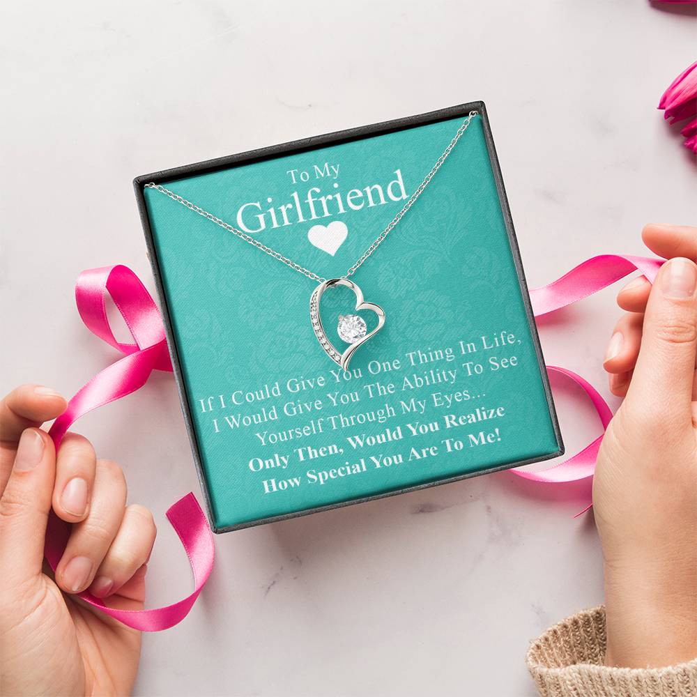 To My Girlfriend 3 Forever Love Necklace