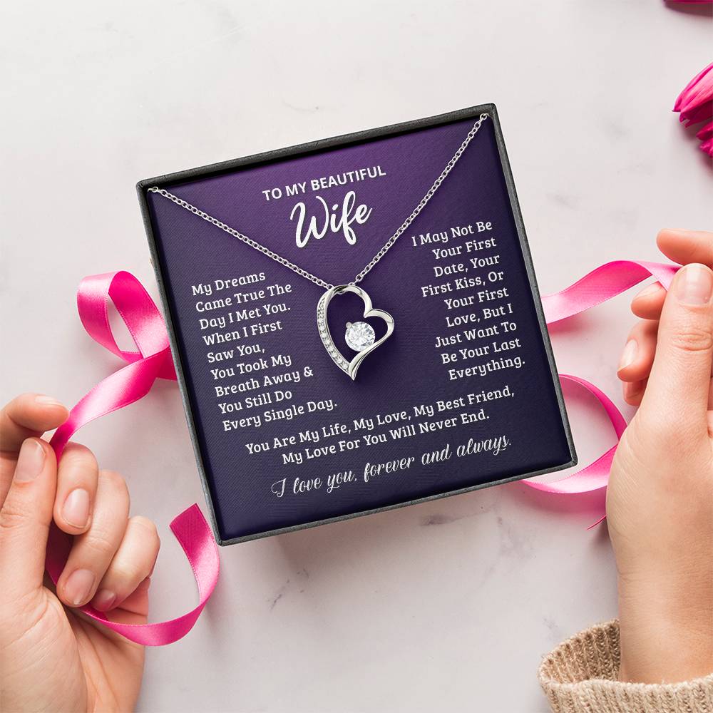Gift For Wife Your Last Everything Forever Love Necklace