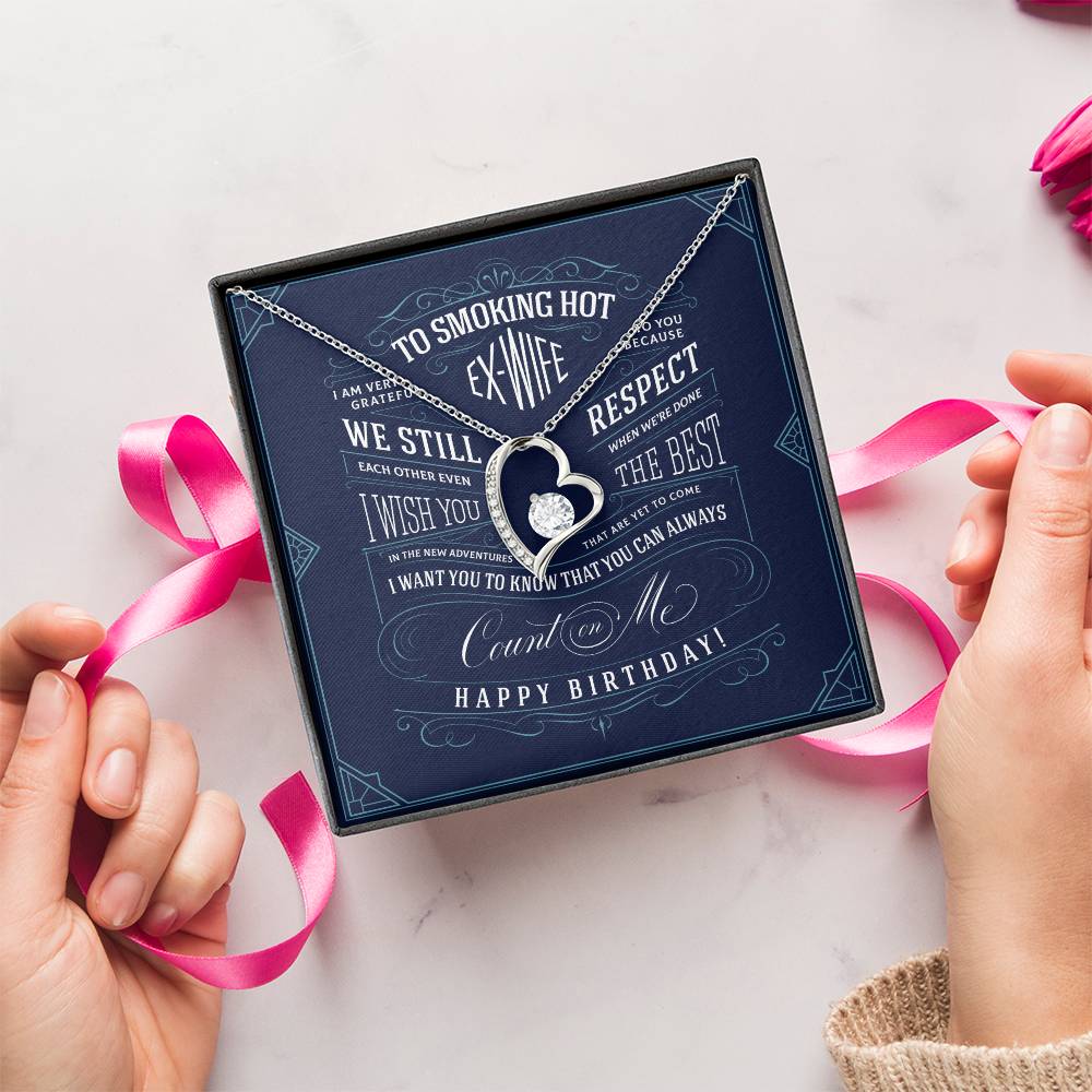 Ex Wife Birthday Gift Forever Love Necklace