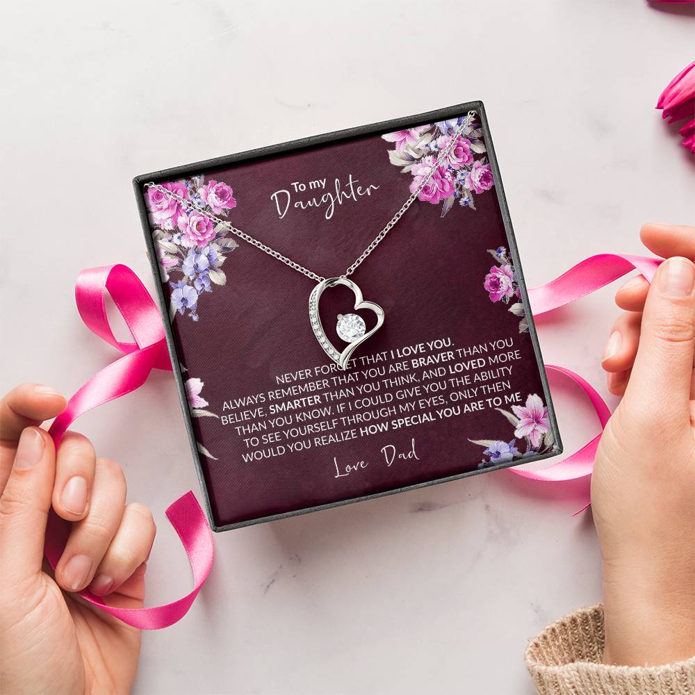 Gift For Daughter Infinity Necklace Jewelry Gift For Daughter Birthday Gift Graduation Gift Grown Up Daughter Christmas Forever Love Necklace