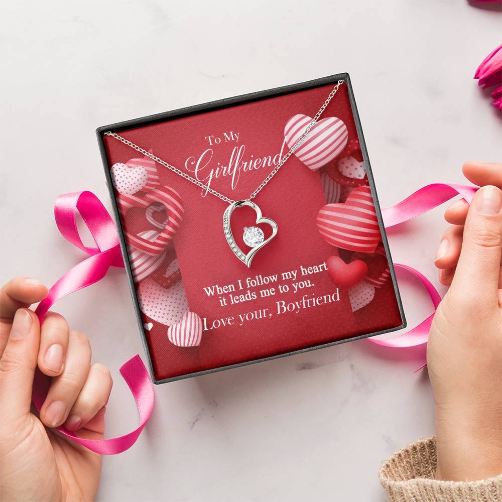 To My Girlfriend Forever Love Necklace