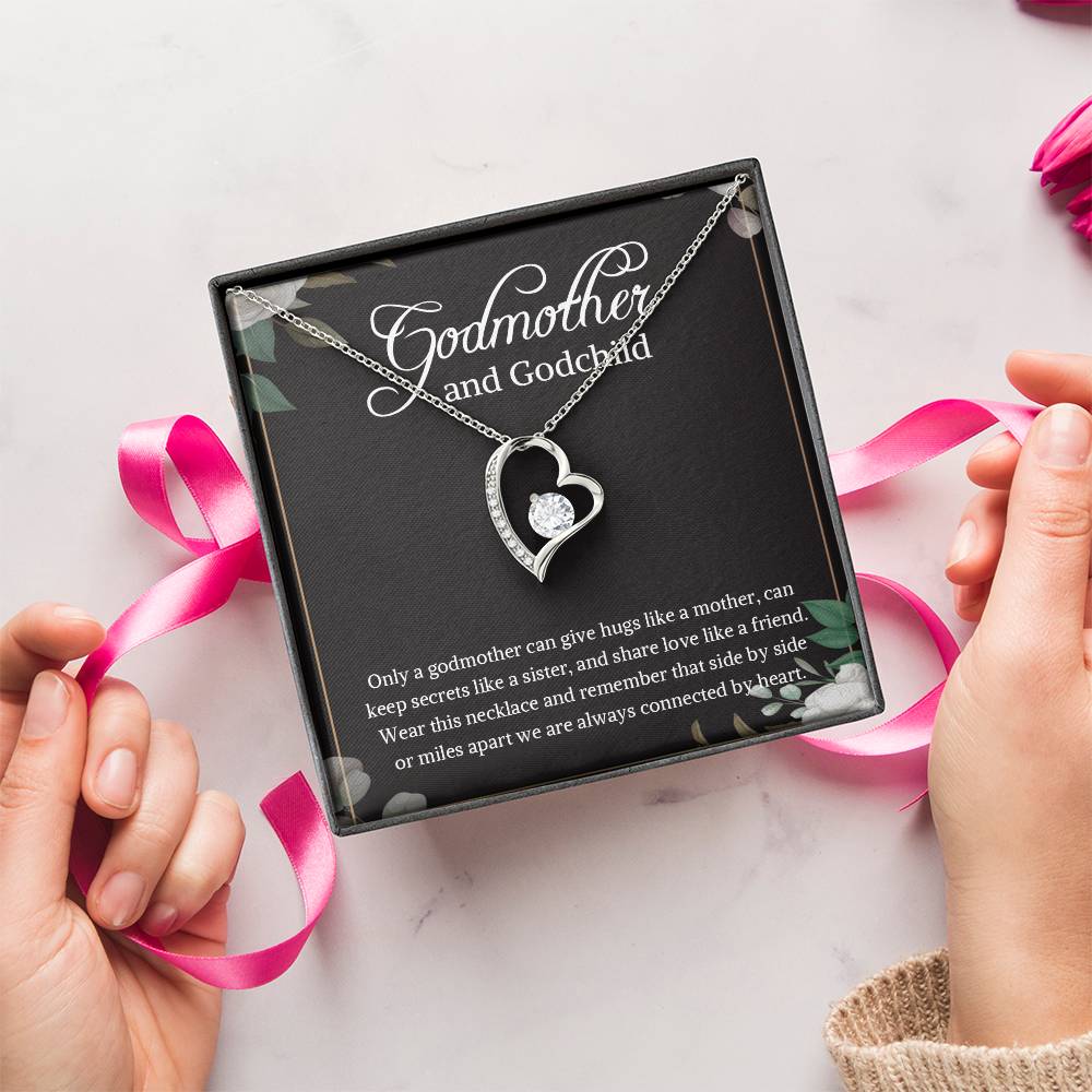 Godmother And Godchild Necklace Godmother & Goddaughter Necklace Gift Godmother And Godson Necklace Godmother Gift 1 Forever Love Necklace
