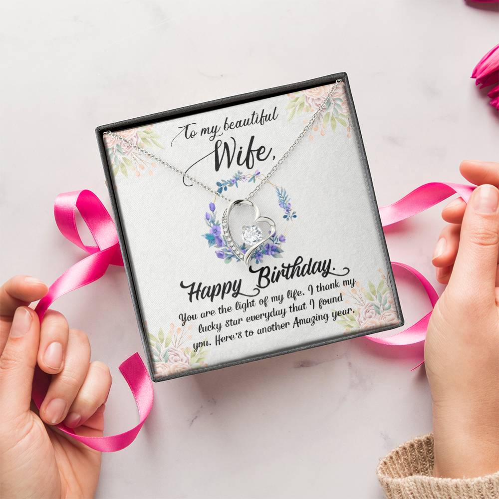 Husband To Wife - The Light Of My Life - Forever Love Necklace Forever Love Necklace