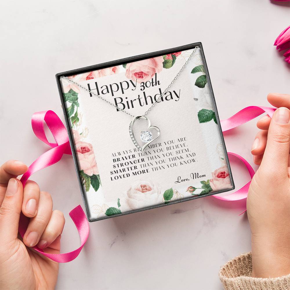 30th Birthday Gifts For Daughter Gift For Daughter From Mom Daughter Mother Necklace Daughter Gift From Mommy 1 Forever Love Necklace