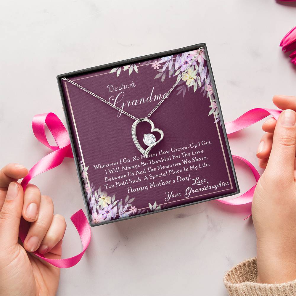 To My Grandma Forever Love Necklace
