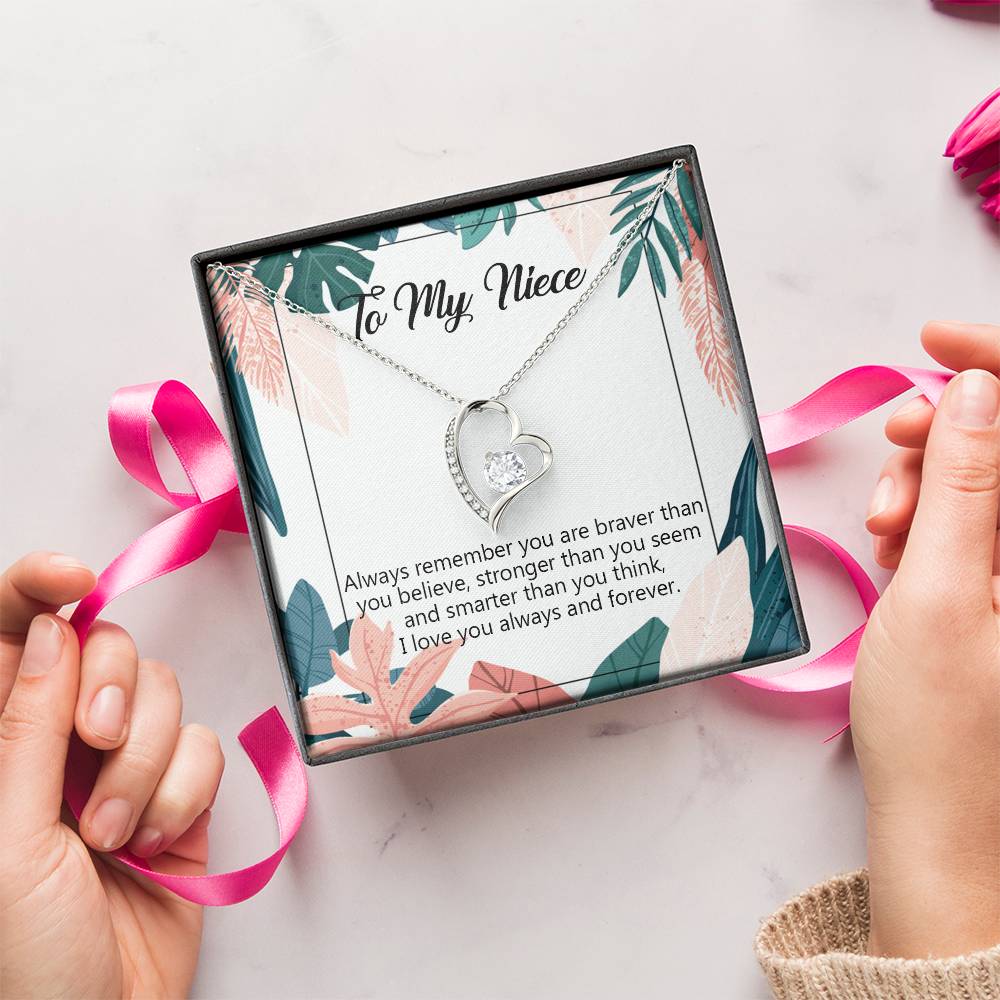 To My Niece Necklace Niece Birthday Gift From Aunt Niece Necklace Gift Niece Gift From Aunt Uncle Aunt Niece Gifts 1 Forever Love Necklace