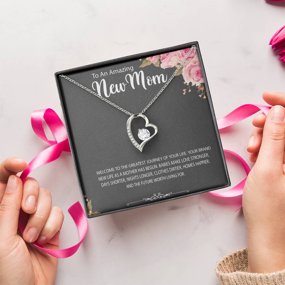 To New Mom Welcome To Motherhood 925 Sterling Silver Pendant 1 Forever Love Necklace