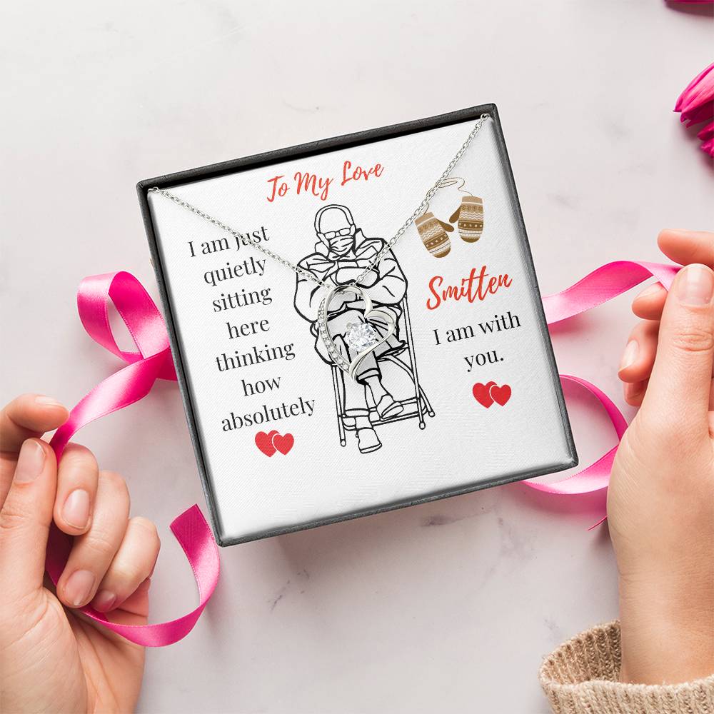 Shining Heart Pendant Necklace Mittens Meme Inspired Gift All Occasion Gift Gift For Wife Gift For Girlfriend 1 Forever Love Necklace