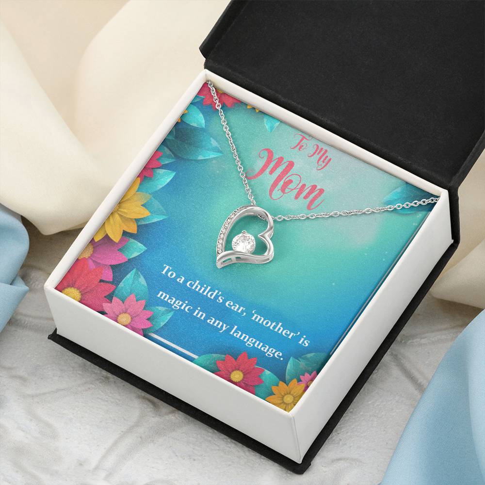To My Mom My Magic 925 Sterling Silver Pendant 1 Forever Love Necklace