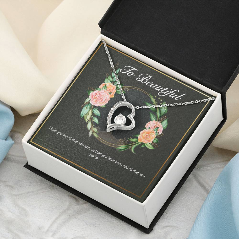 Girlfriend Heart Necklace Valentine Gifts For Girlfriend Necklace For Girlfriend Birthday Gift For Girlfriend Girlfriend Gift Romantic Forever Love Necklace