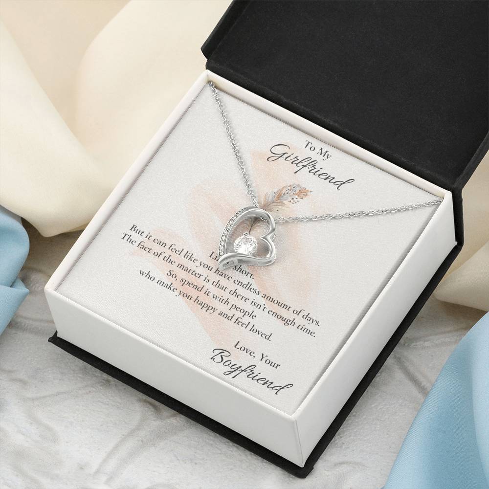 Gift For Girlfriend 1 Forever Love Necklace